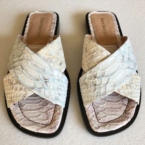 NEW Sies Marjan Cassie python slip on sandal